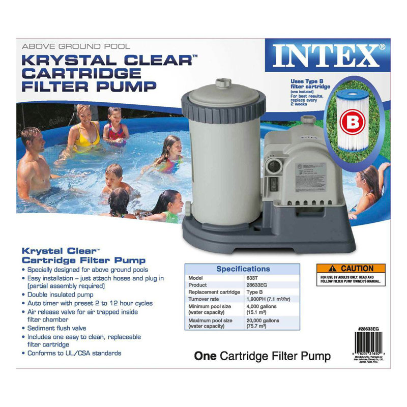 Intex Krystal Clear Pool Filter Cartridge Pump & Plunger Valves Gaskets (2 Pack) & Reviews Wayfair